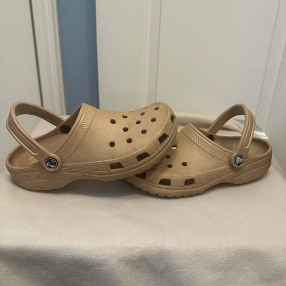 CROCS Beige Women's Mules - Picture 8 of 9